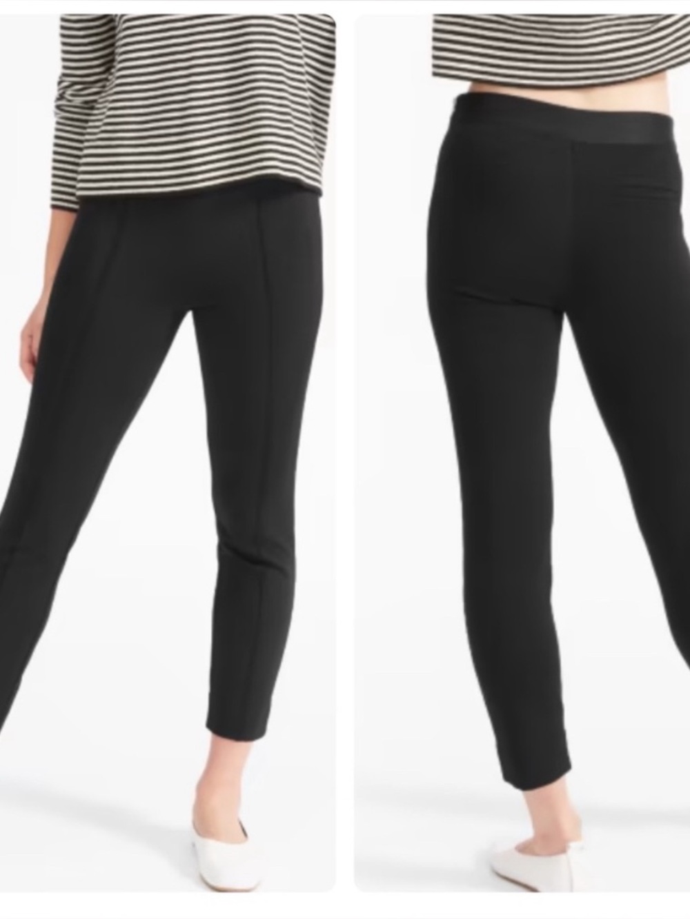 Everlane Black Stretch Ponte Crop Pants Sz 10 NWT MSRP:$78